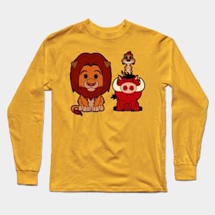 Timon Simba Pumba Long Sleeve T-Shirt